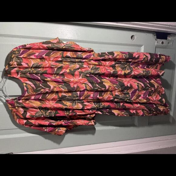 Pretty Floral Kimono in Rich Jewel Colors Boho, Seasonal Size XXL - Picture 9 of 10